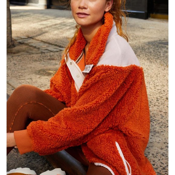 NWT FP Movement Fall To Rise Quarter Zip / Auburn Sunset Combo - Picture 2 of 5